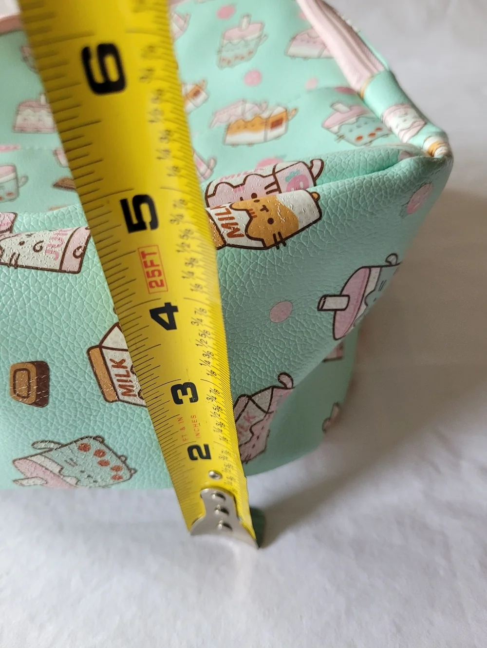 Pusheen The Cat Milk Cartoon Mint and Pink Mini Backpack .